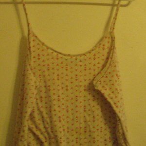 Cute Creme Tank Top with Arrow Pattern